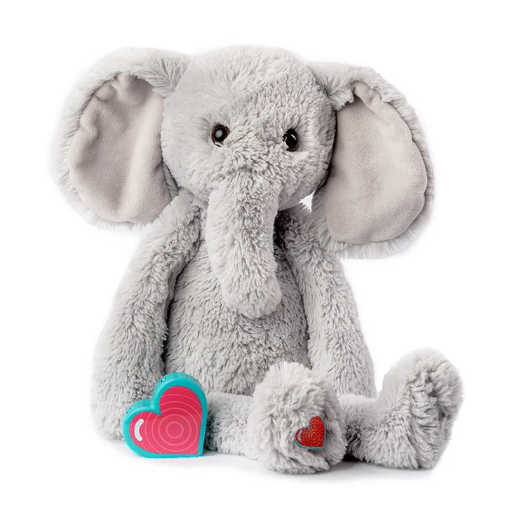 Example large gray elephant heartbeat keepsake
